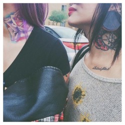 helainetieu:  left neck tattoo club 