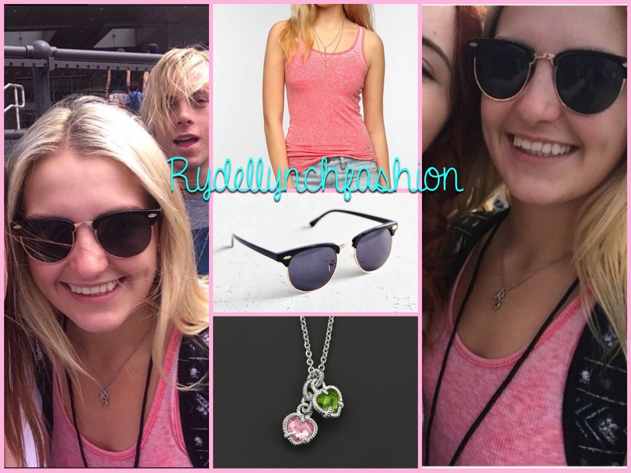 Rydel’s outfit while meeting Fans in Buffalo, NY;
• Colorfast Burnout Ribbed Boyfriend Tank Top (Exact) - No Longer Available
• Skylar Sunglasses (Exact) - Price: $18.00
• Judith Ripka Sterling Silver Twin Heart Necklace with Pink and Peridot Crystal...