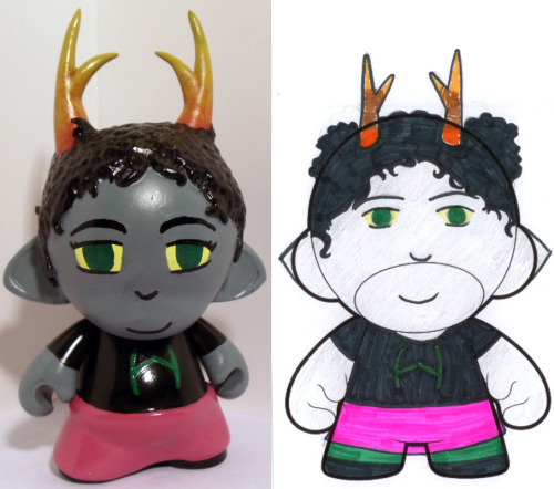 jumpingjacktrash: negativekarmaengine: Here are the finished figures! I am so very happy with how th