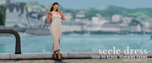 anvilesi:[TS4] seele dress, jumper & skirt by sforzinda — i wasn’t planning on putting these up 