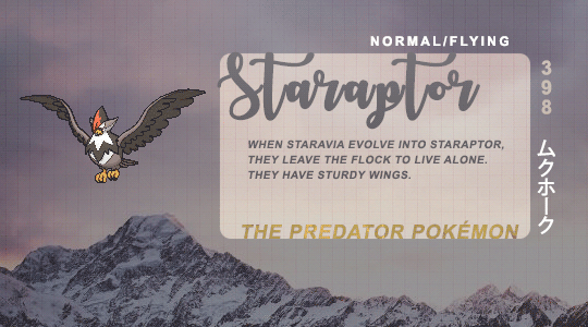 darkespeon:Starly, Staravia, Staraptor