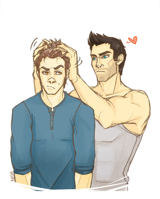 kaiyarrr:  …… ……uh, you having fun there Derek? Stiles is harder to draw