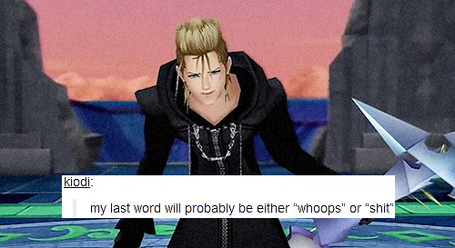itsraininginsidemyheart:  Kingdom Hearts + Tumblr posts (II). 