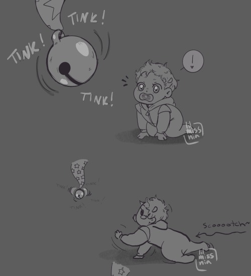 Your Cute Baby Y/N With Sun And Moon Melts Me A LotI Wish To See A Draw Of Sun Or Moon Playfully Gives