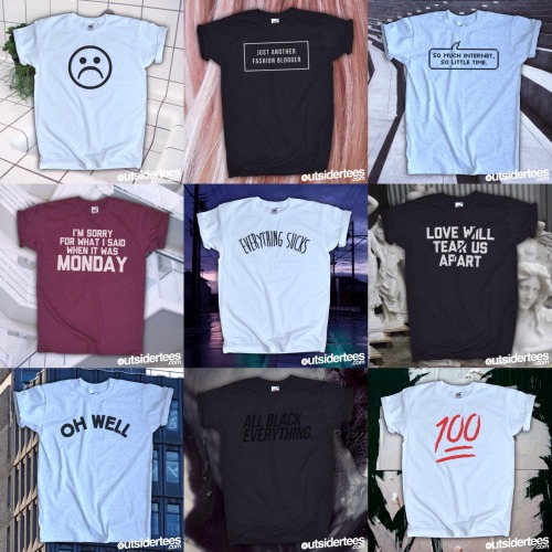 outsidertees:      10% off all shirts at outsidertees.com with code ‘10TUMBLR’    