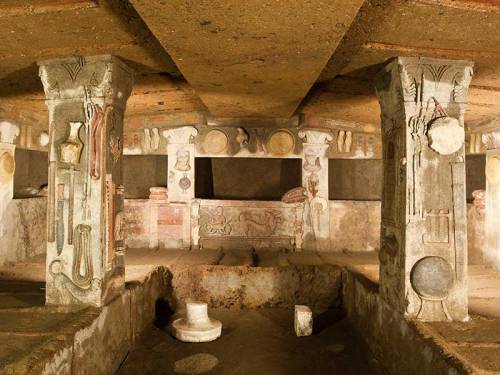 archatlas:Necropolis of CerveteriA major centre of Etruscan civilisation that was declared a UNESCO 