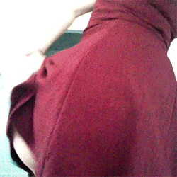 gingerbanks:  These blue panties make my booty even rounder :B Send me an ask if