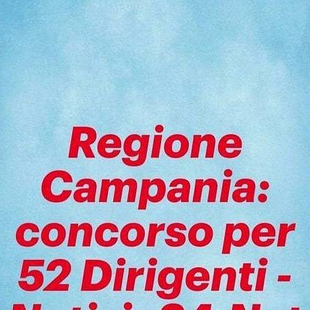 Regione Campania: Concorso Per 52 Dirigenti - Notizie24.Net Https://Buff.ly/2Xaopo7⠀