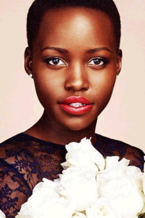 nakedsteamingeyes:  nikkofrikko:  Happy Birthday Lupita Nyong'o   “They told me I was too dark for tv but I came to accept myself.”  She is simply spectacularly radiant