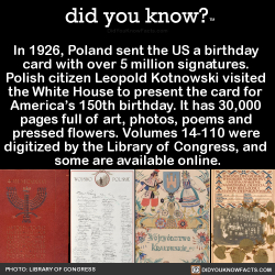 did-you-kno:  In 1926, Poland sent the US