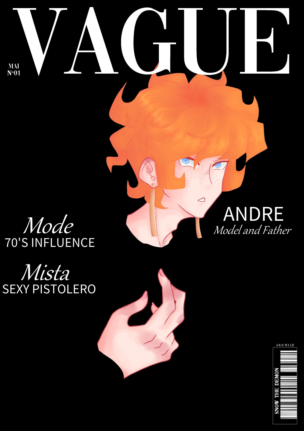 I was always obsessed with fashion so I decided to make fake magazine covers every month. Maybe someday Ill work for a real magazine 🤔✨✨ #fake magazine cover #vogue#jojo reference#fashion#magazine#vague#digital art#Digital Illustration#original illustration#original art#original character