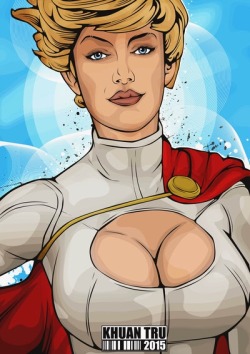 Kalelsonofkrypton:power Girl By Khuan Tru.