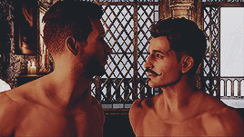 ladytrevelyan:Where I come from, anything between two men… it’s about pleasure. It’s accepted, but t