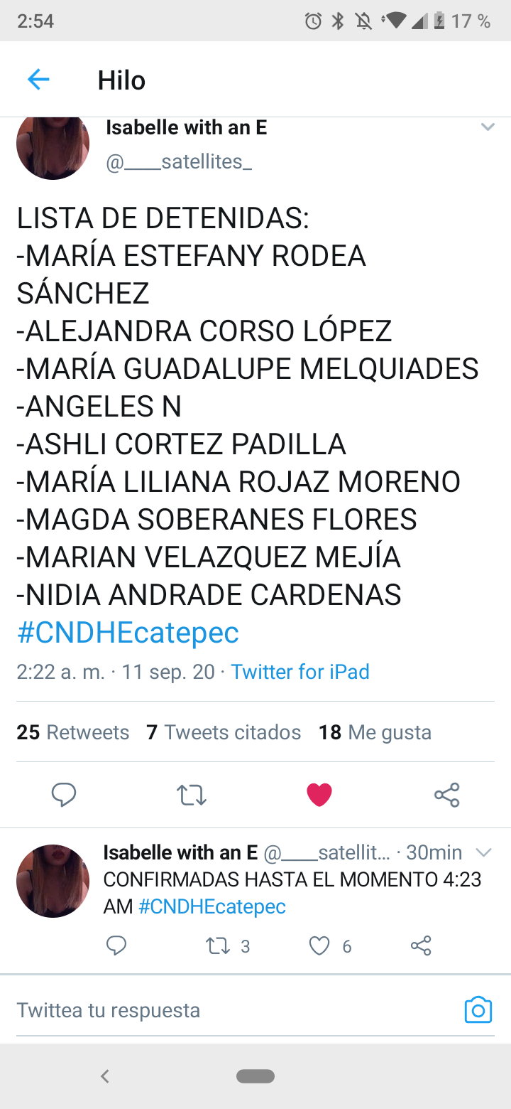 GUARDIA NACIONAL REPRENDE A FEMINISTAS MEXICANAS DE ECATEPEC QUE SOSTENIAN UNA PROTESTA EN LA CNDH POR