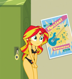 needs-more-butts:  humanized-mane-six:  Sunny!