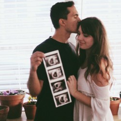 amyallyson:  jessica-leilani:  Guess what?! Special video on our blog!  So happy for these two love birds. 