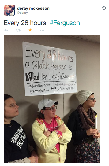 socialjusticekoolaid:   Today in #FergusonOctober (10.22.14): Day 75 and the resistance continues. After being denied entrance to a public meeting, protesters in St Louis occupy the county police headquarters, demanding justice for Mike Brown and for