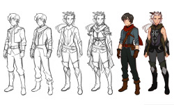 dragonprinceofficial:Here are some of our early concept art of Callum, Rayla, and Claudia by one of our artists, ctchrysler! 