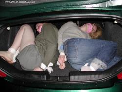 vegasbondage:  Oh I forgot. I’ve got a couple in the trunk . Let’s get them out and play with them.  