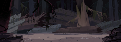 Some of my BG paintings from season 2 of PPG. Layouts by Santino Lascano, Clarke Snyder, Carrie