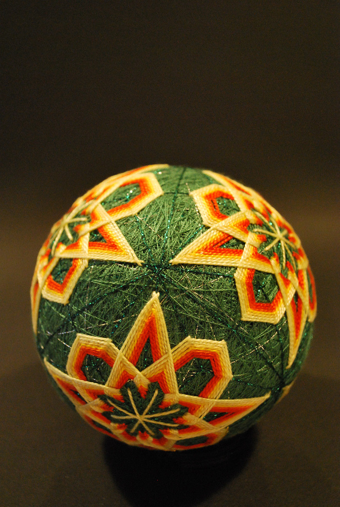 asylum-art:  A Huge Collection of Embroidered silk  Spheres by  92-year-old grandmother