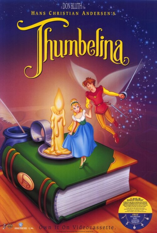 thenamelessdoll:  Interestingly enough these were all the covers/posters I could for “Thumbelina” (1994). PS: I grew up with the 3rd one on my VHS cover. “Anastasia” , “FernGully” , “The Swan Princess”