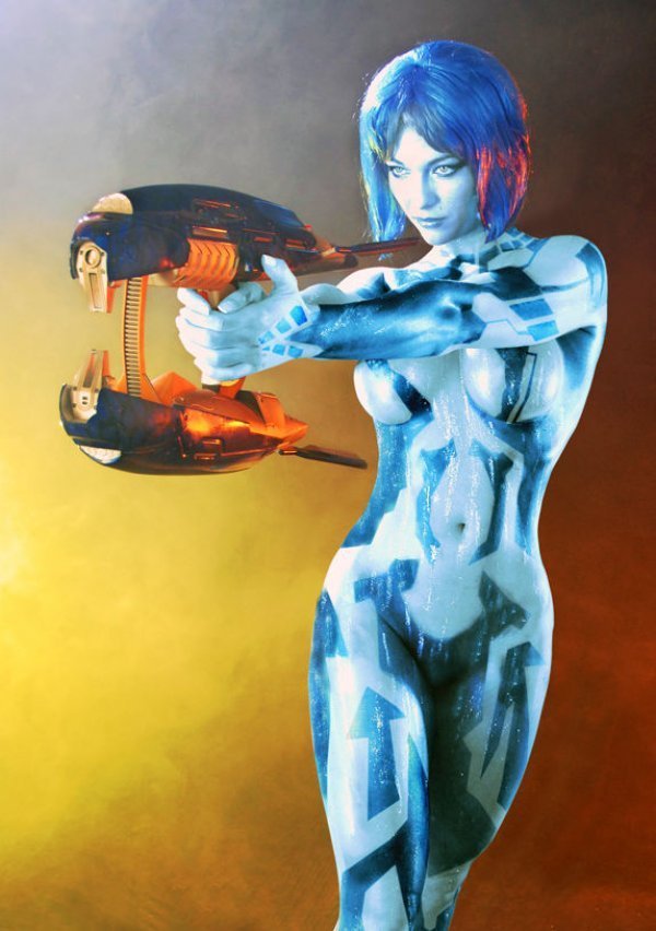 superheropinups:  Quality Cosplay Thursday Cortana