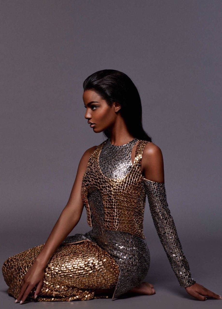 femmequeens: Model and activist Ebonee Davis models iconic looks from Donyale Luna,