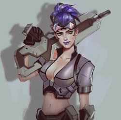 overwatch-fan-art:Talon Widowmaker by Mstrmagnolia