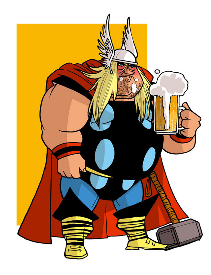 bigboi:  westcoastavengers:  Elder Marvel Superheroes (part 1) by Donald Soffritti