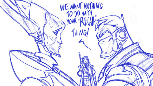 Ok. So this is the “Overwatch 2nd generation Kids meet the Old Soldiers headcanon + Echo&rdquo