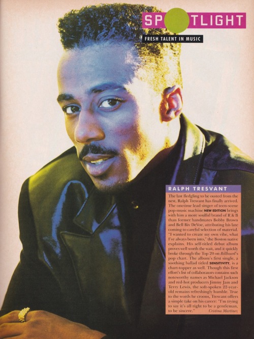 Ralph Tresvant | ESSENCE Magazine, May 1991