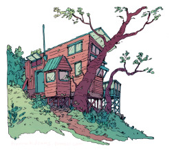 hannakdraws:  just a house. inspired from