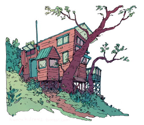 hannakdraws: just a house. inspired from this picture 