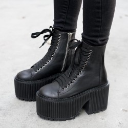 bbyygirlxo:  socialpsychopathblr:  Unif Era Boots  I need these in my life 