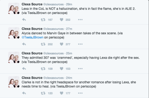 decaheda: In other news, Lexa hasn’t even been dead a week and they’re already setting i