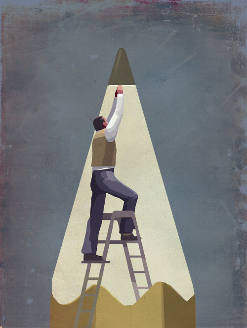 itscolossal:Stark Editorial Illustrations by Stuart McReath Examine Society’s Monumental Struggles