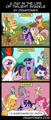 drawponies:  &ldquo;With friends like these, who needs psychiatric hospitals?&rdquo;FireFanatic posted my favorite description! XD http://fav.me/d84ixxm
