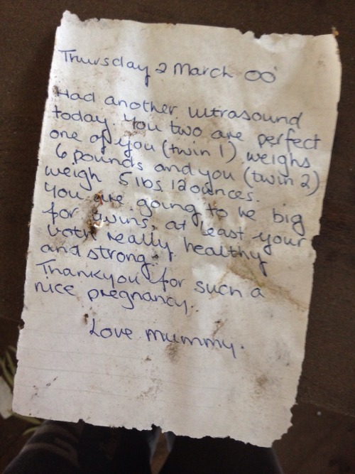 abandonedperth:Diary entries in abandoned house