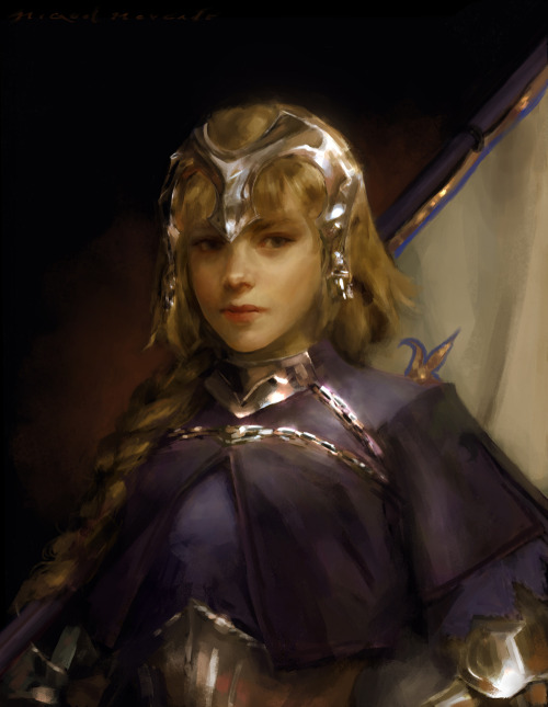 museofmelody:merkymerx:Jeanne d'ArcI’m still new to the Fate series, but I’m really lovi