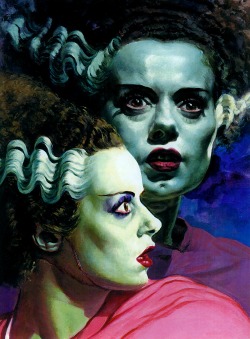 damsellover:  Basil Gogos, The Bride of Frankenstein.