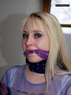 graybandanna:  Bound, gagged & blindfolded