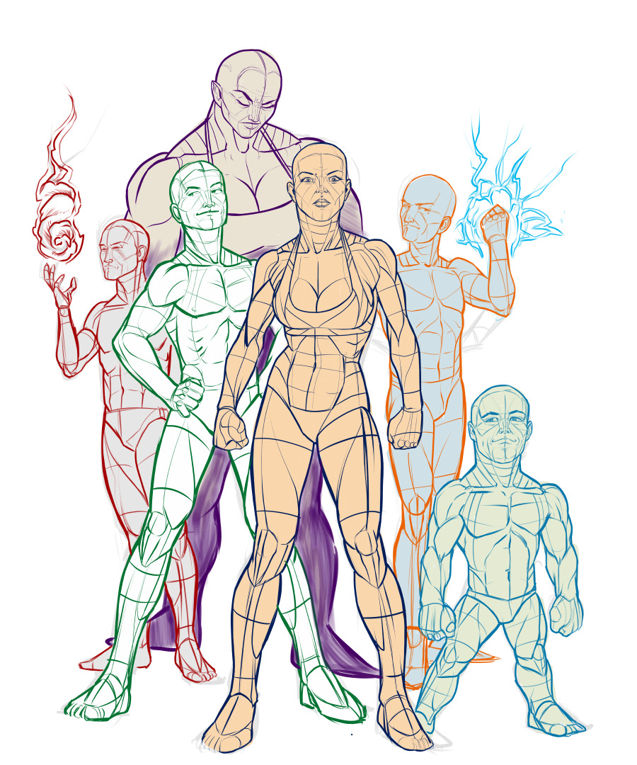 Pose Reference — A group pic…had fun with this one