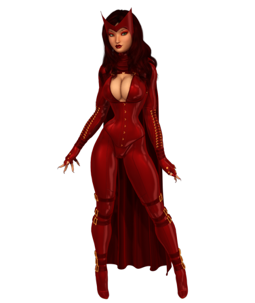 petercottonster:  So, one of the things that’s bugged me about my Scarlet Witch, is that for a half-jew/half-romani girl, she’s really really pasty. I mean, I know the comics themselves have been pretty inconsistent with this fact,* but even so, I