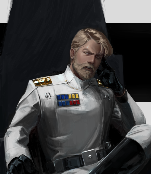 p1nkmic:  quinntyfresh:p1nkmic:“And how do you plan to deal with this delay, Lord Vader?”tbh I really don’t know how to headcanon obi-wan’s position in the empire if he was a sith.He would have more power over Vader (not necessarily by rank),