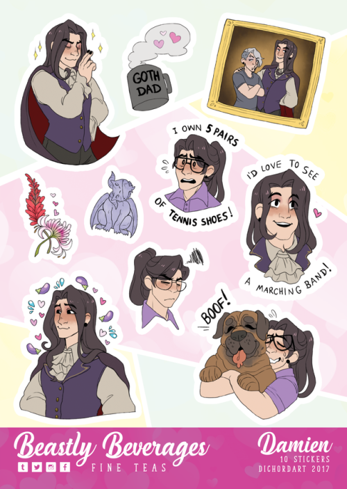 beastlybeverages: The Dream Daddy Stickers are now online! To find all the DDADDS products, head on 