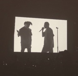 abeldaily:  Kanye West joins The Weeknd onstage at Coachella!