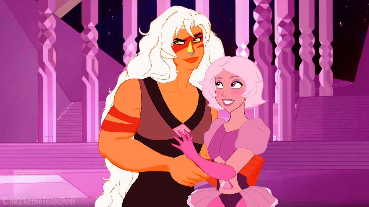 Jasper and pink diamond