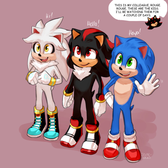 solar-socks: Tails upgrades Shadow's shoes so they