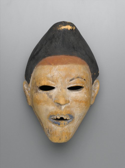 Painted wooden mask worn by a nganga (ritual expert and spiritual healer) of the Yombe people, Kongo